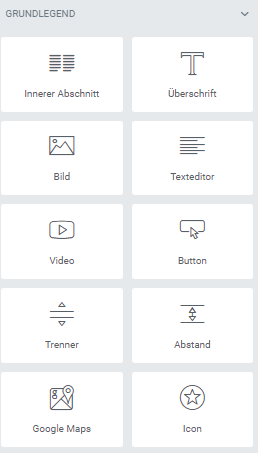 Elementor Widgets Überblick