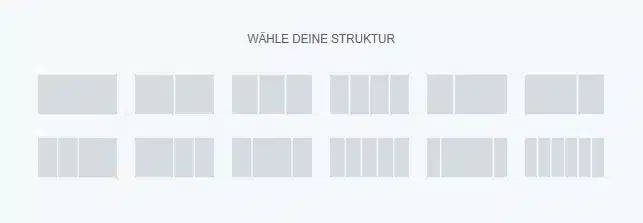 Struktur wählen in Elementor