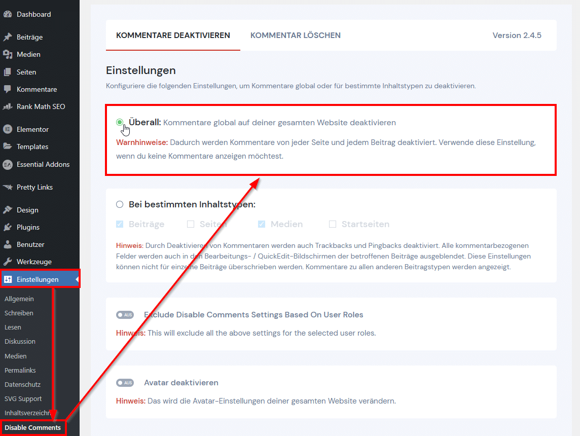 WordPress Kommentare deaktivieren: Einfache Anleitung [2026]