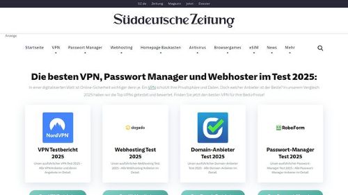 Süddeutsche Zeitung Ladezeitverbesserung