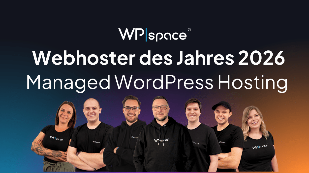 WPspace gewinnt beim Webhoster des Jahres 2026 🚀