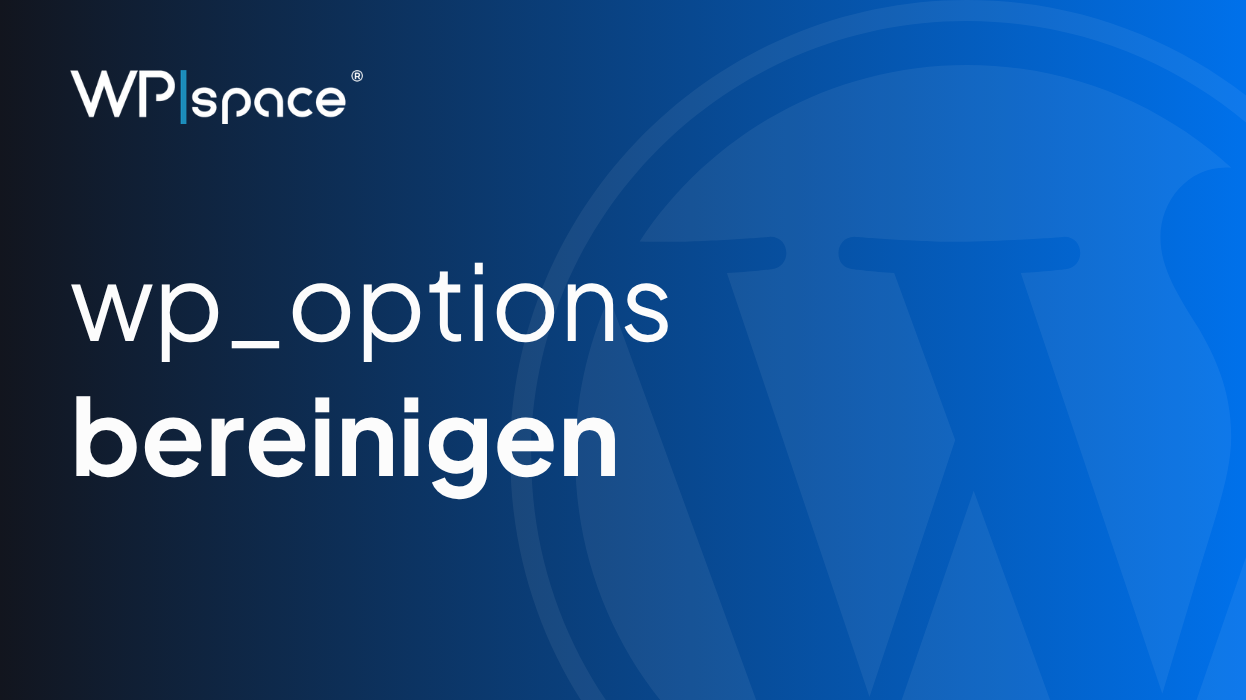 wp_options bereinigen: Entferne Datenmüll für schnellere Ladezeiten